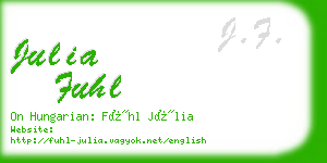 julia fuhl business card